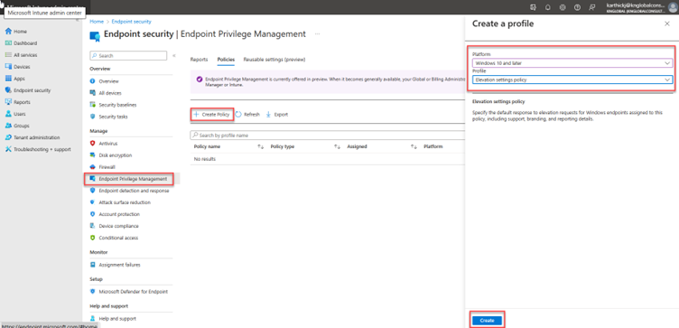 Endpoint privilege management with Microsoft Intune 02