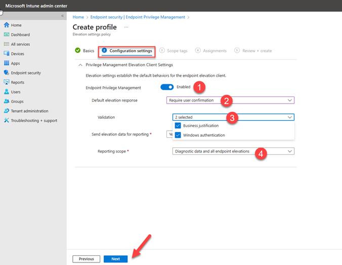 Endpoint privilege management with Microsoft Intune 04