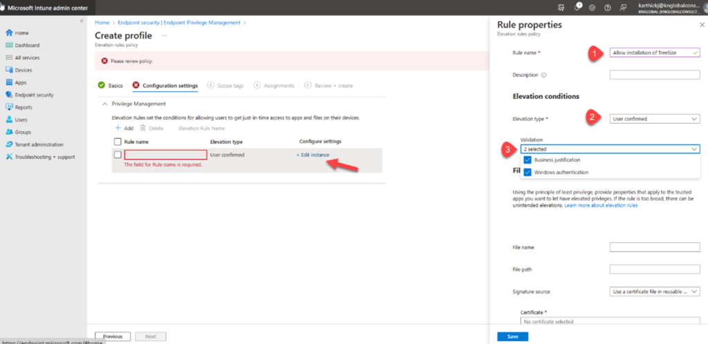 Endpoint privilege management with Microsoft Intune 11