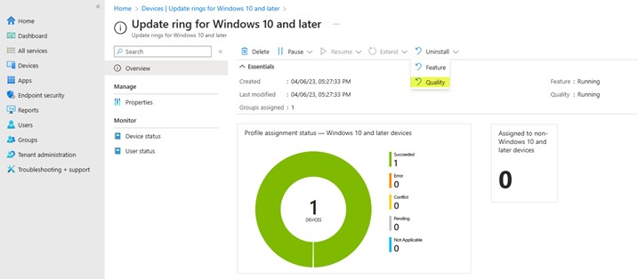 Uninstall Windows 11 Updates Using Intune - Picture 02