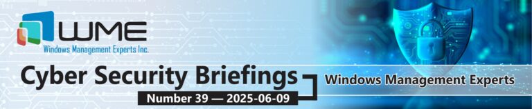 WME Cybersecurity Briefings No. 039