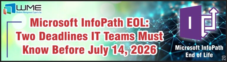 Microsoft InfoPath EOL - Two Deadlines IT Teams Must Know