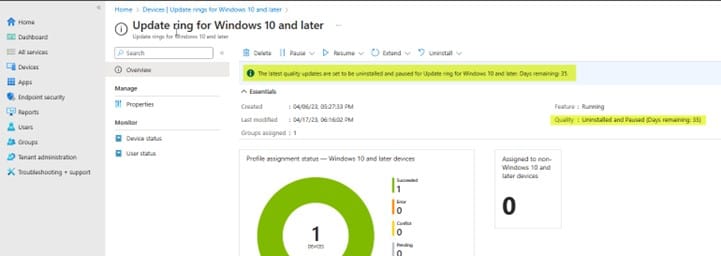Uninstall Windows 11 Updates Using Intune - Picture 04