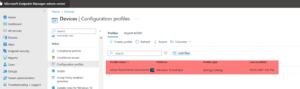 The profile is created